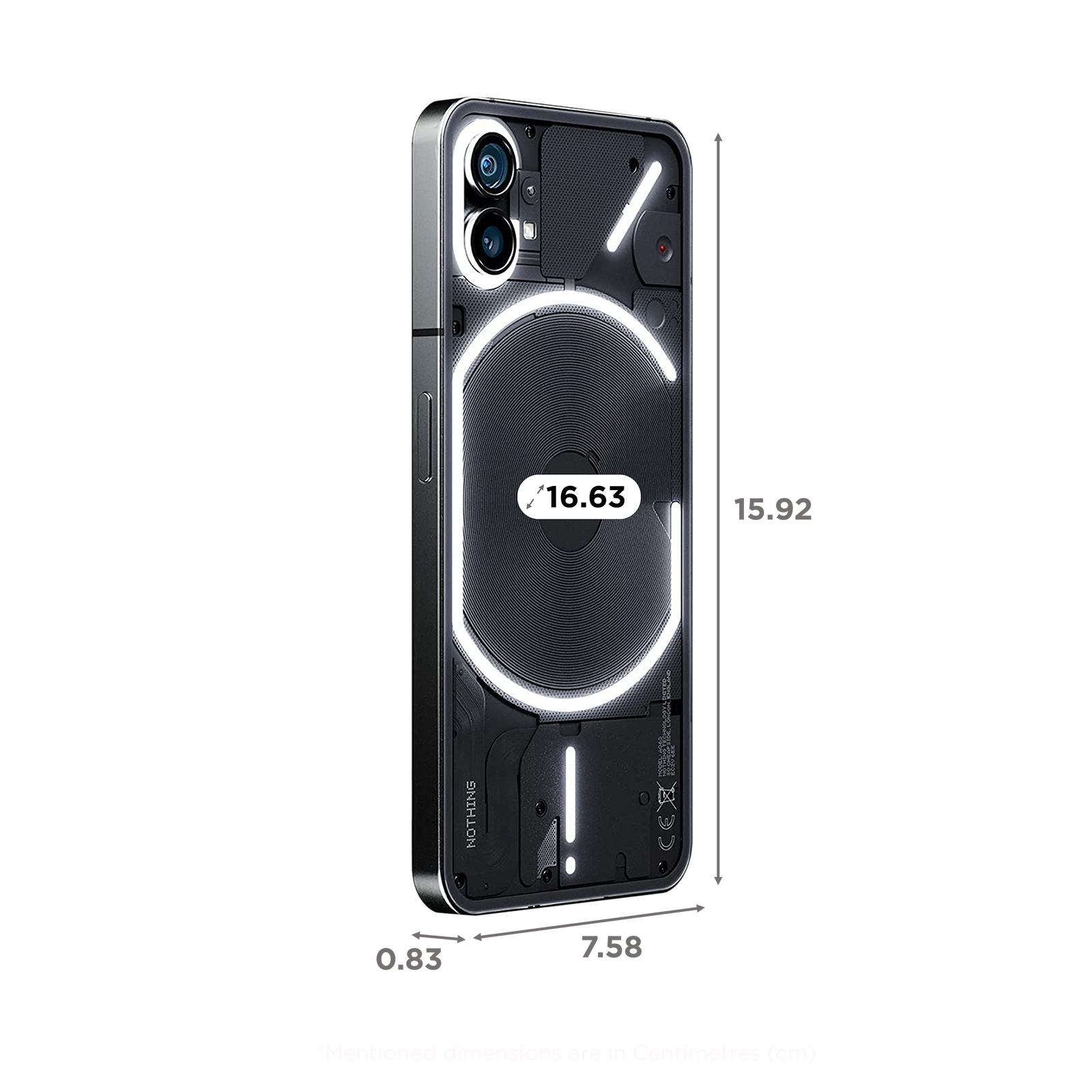 Nothing Phone (1)　ブラック Amazon.com: Nothing Phone 1 - 5G, 256GB, 6.55in OLED Display